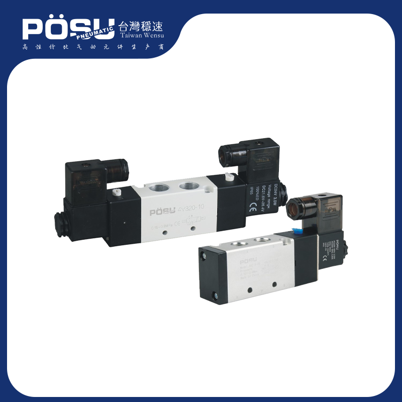 4V300 series solenoid valve (five-port two-position/five-port three-position)