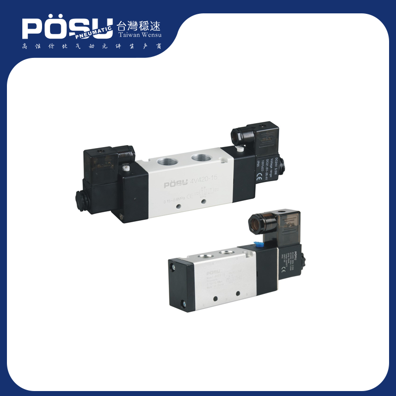 4V400 series solenoid valve (five-port two-position/five-port three-position)